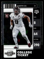 2022 Panini Chronicles Draft Picks Contenders Optic DeMarvin Leal Rookie Texas