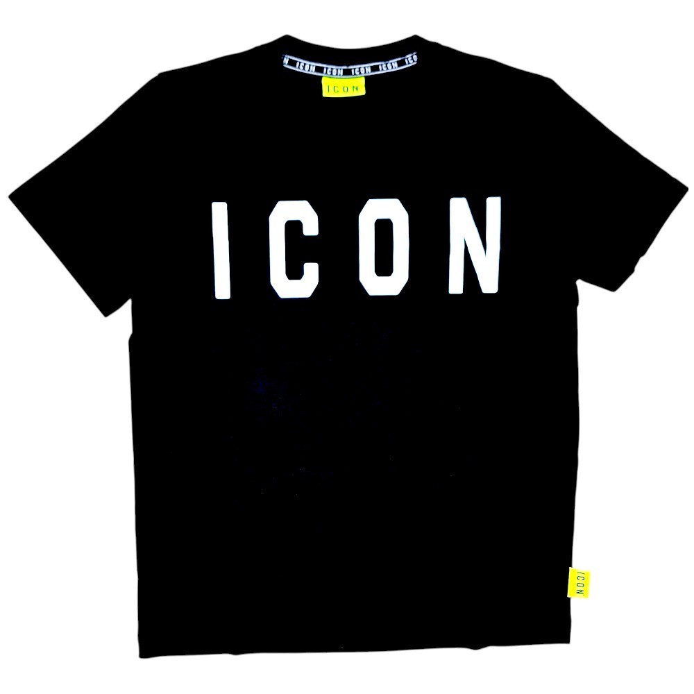 Camiseta ICON Negra Con Logo Grande Art. ICUS2S5T021