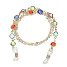Beaded Glasses Chain, Eyeglass Chain Eyewear Retainer, Colorful Crystal