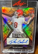 2022 Leaf Exotic - Dillon Gabriel Autographed #BA-DG1 Turtle 3/6 (AU, RC)