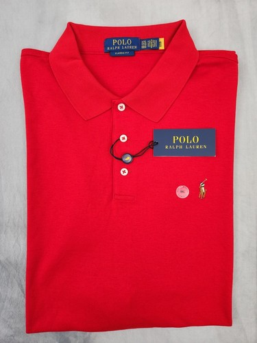 Polo Ralph Lauren Classic Fit Soft Touch Red Polo Shirt Men's Size 2XL New
