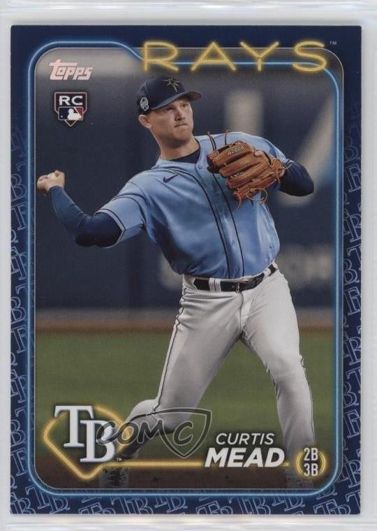 2024 Topps Series 1 Team Color Border Curtis Mead #82 Rookie RC 0m89