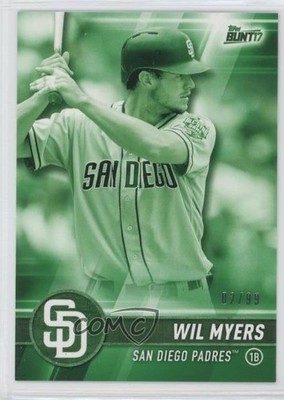 2017 Topps Bunt Green 2/99 Wil Myers #165 fm0