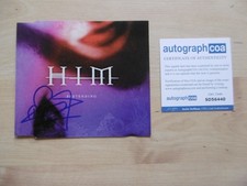 Ville Valo autograph signed CD cover "Him-Pretending" ACOA