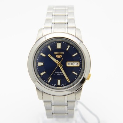 Seiko 5 SNKK11K1 Blue Analog Automatic Stainless Steel Men's