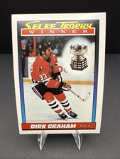 Dirk Graham #521 O-Pee-Chee NHL Hockey 1991 Chicago Blackhawks “Selke Trophy”