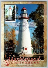 #2972 Great Lakes Lighthouses Marblehead Lake Erie Maxi Card w/Marblehead OH Can
