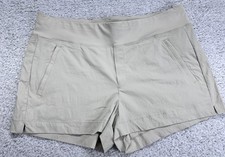 Athleta Trekkie North Short Khaki Tan Plus 18 Pockets Stretch Comfortable New