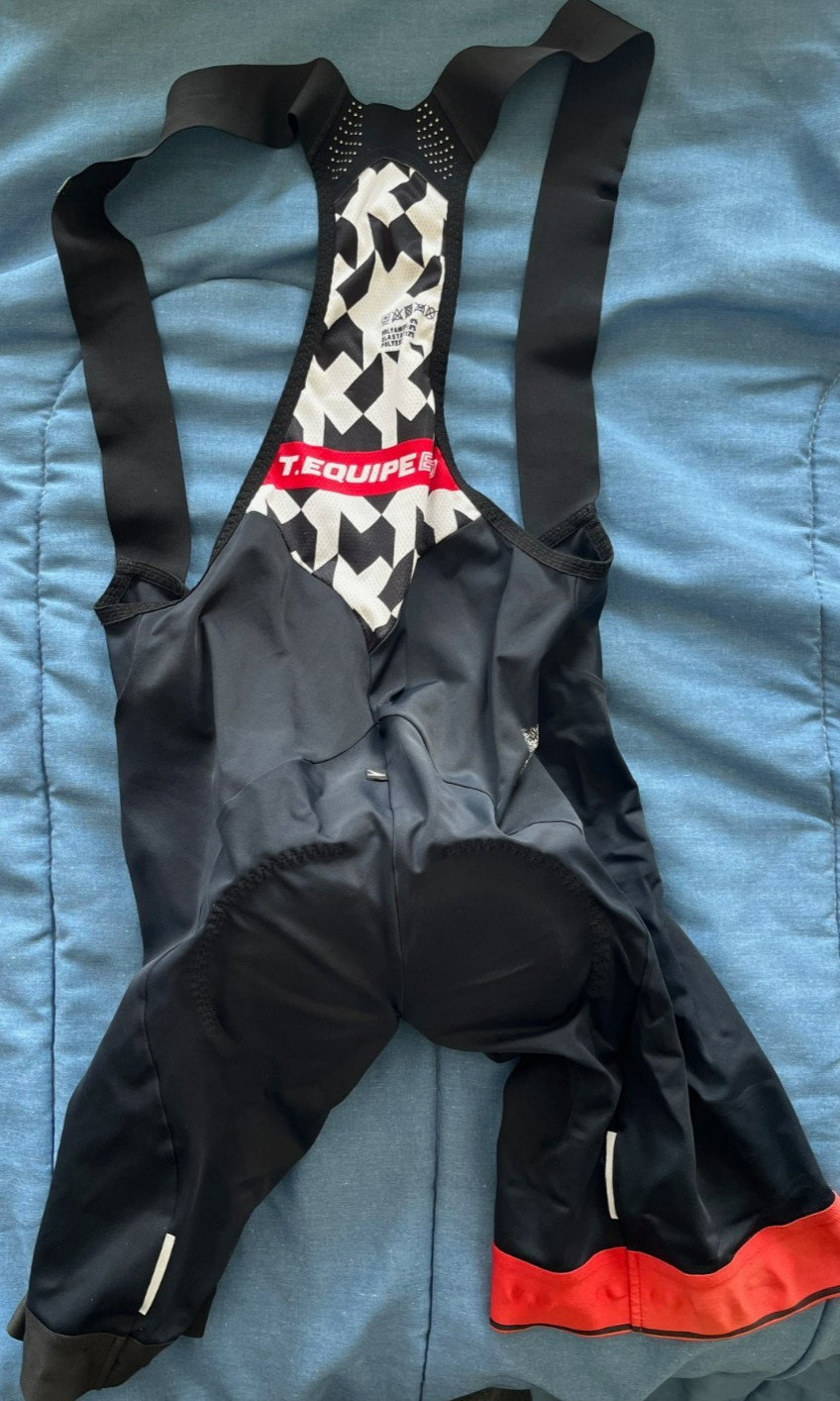 Used-Assos T.Equip Evo-S7- Men's Black Padded Bib Shorts-Med
