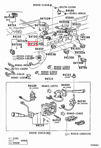 Genuine Toyota LandCruiser HDJ80 HDJ79 HDJ78 GRJ79 Front Rear Diff Lock Switch - Picture 3 of 20