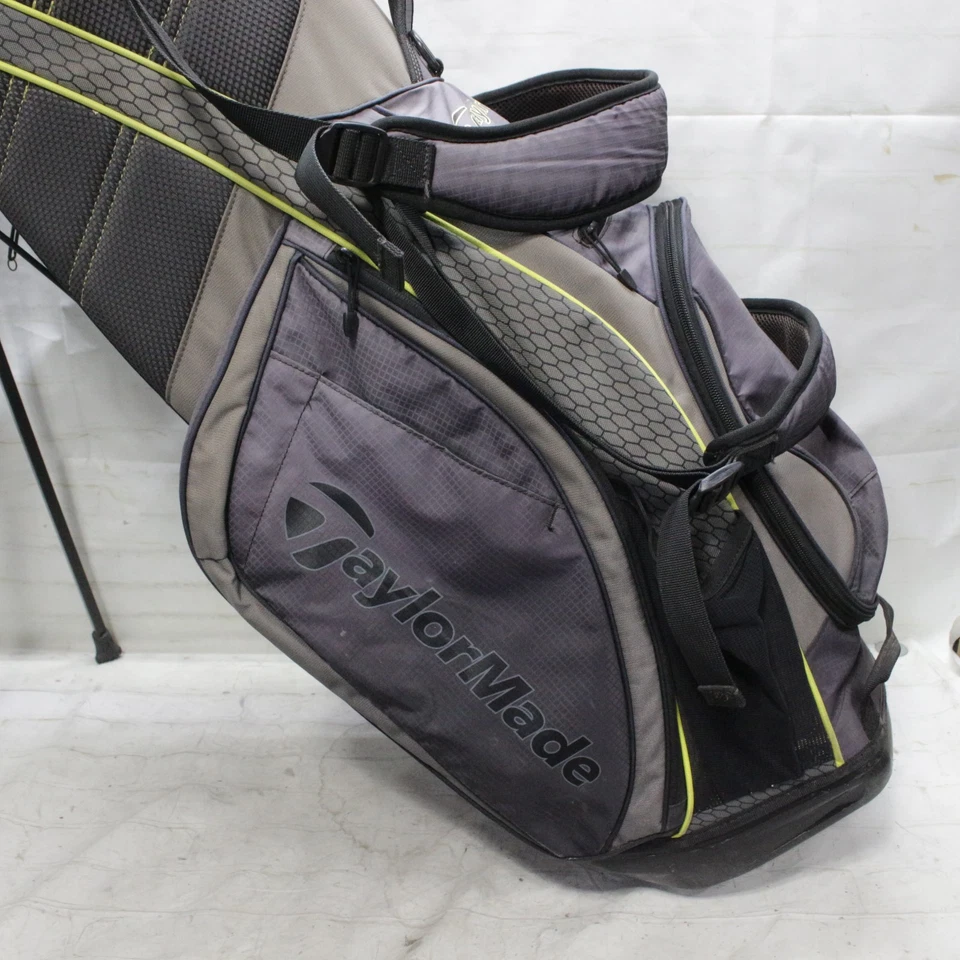 Сумка для гольфа TaylorMadae 5-сторонняя переносная стойка зеленая серая - Изображение 2 из 4