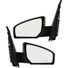 Black Power Side View Door Mirrors Left/Right Pair Set for 07-12 Nissan Sentra