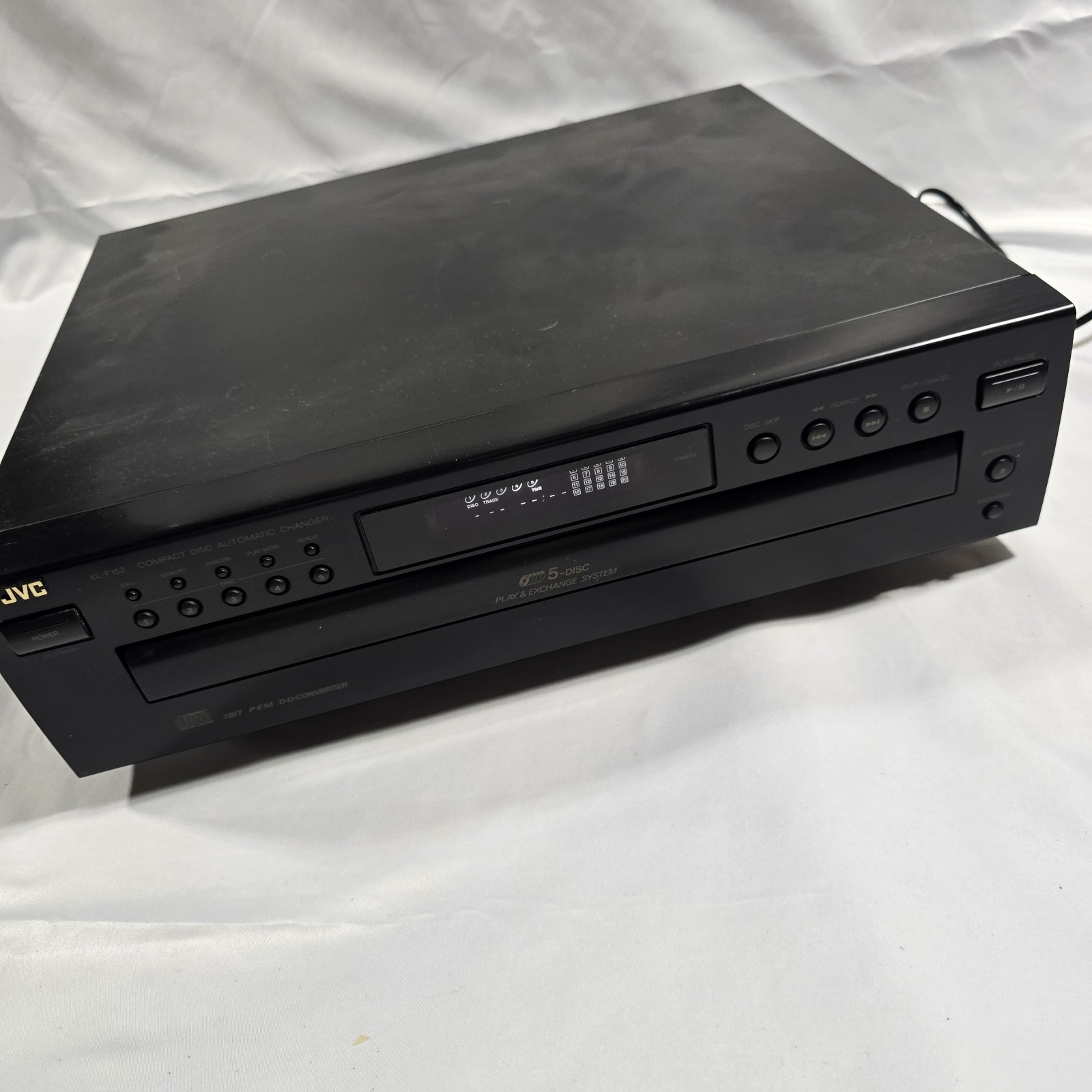 JVC XL-F152BK 5 Disc Automatic CD Changer *Tested Works* - E
