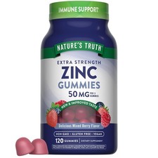 Nature's Truth Zinc Gummies for Adults 50mg 120 Count
