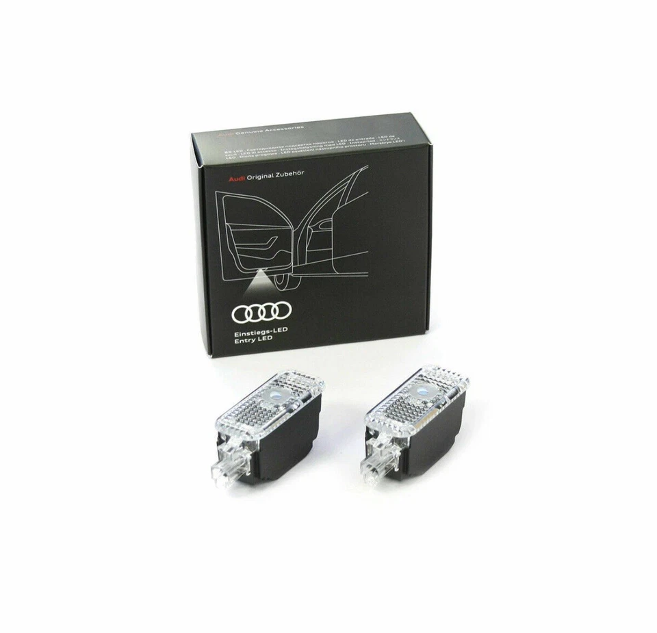 OEM Audi LED door lights "S-Logo" Entry Lights Set Left & Right New - Image 2 of 2