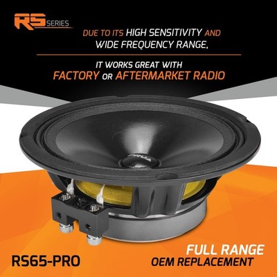 2x PRV Audio 6.5″ Fullrange Car Speaker OEM Replacement 200 Watts