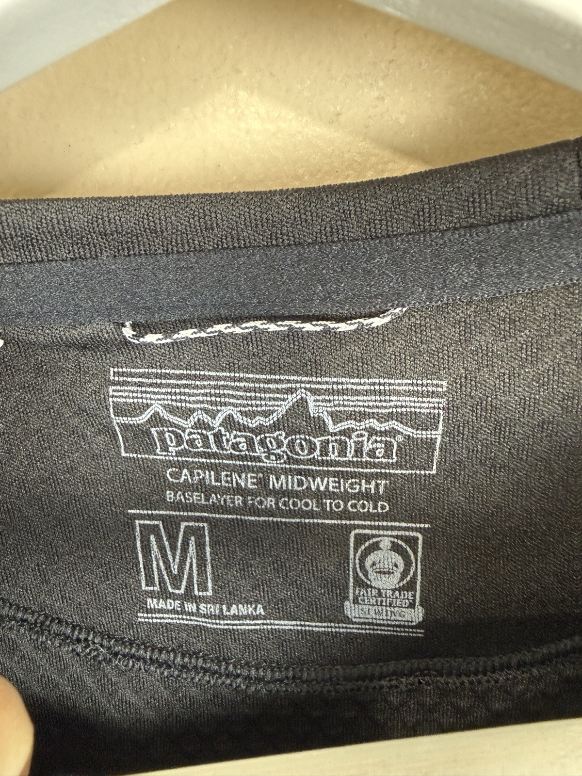 Patagonia Capilene Midweight Baselayer Long Sleeve Shirt Black Women's Medium thumbnail 6