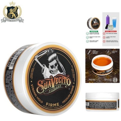 Pomade Firme 2.3 oz - Medium Shine Strong Hold Gel for Modern Hairstyles