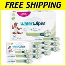 Plant-Based Baby Wipes, Fragrance-Free, 12 Packs