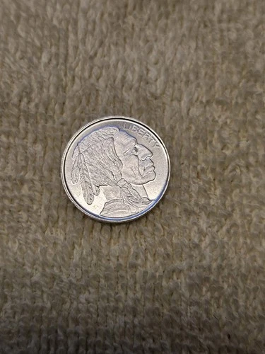 American Buffalo-Indian 1/10 oz .999 Fine Silver BU.
