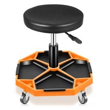 Auto Dynasty Mechanic Stool, Adjustable Rolling Pneumatic Creeper Garage Shop...