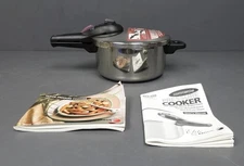 FAGOR Elite 18/10 Stainless Steel 4L Pressure Cooker w/ User's Manual Spain