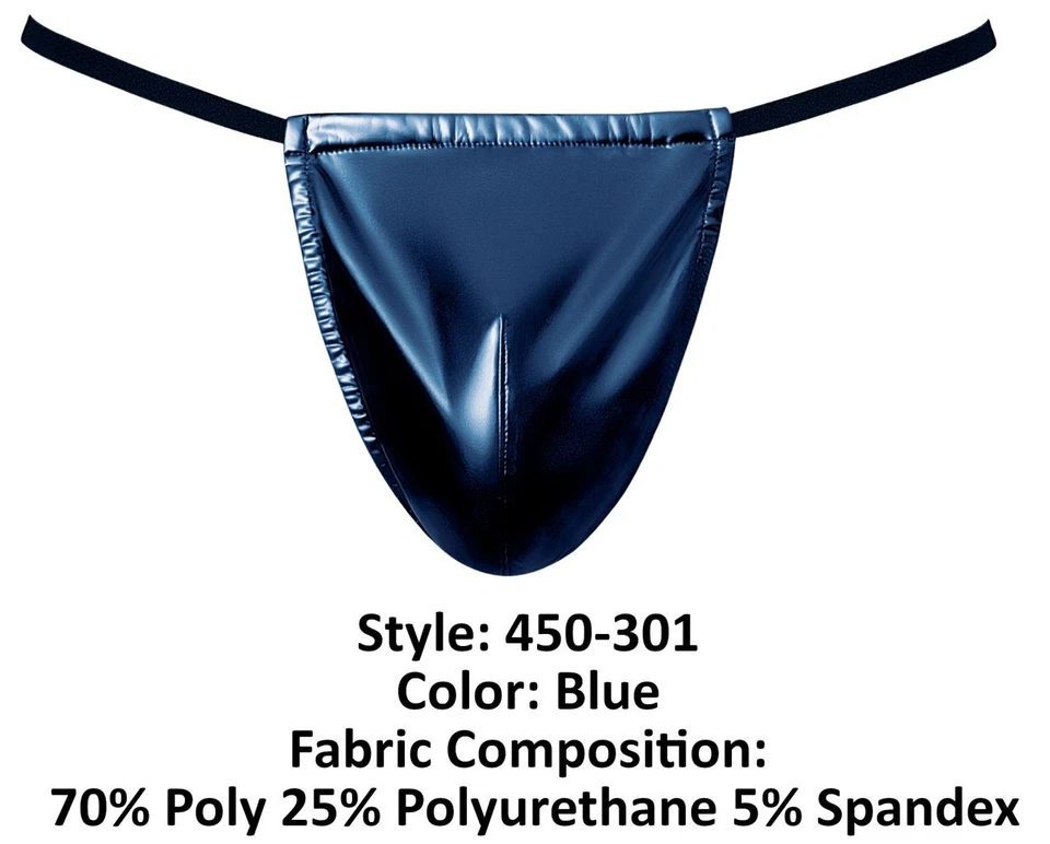 Mens Underwear: Male Power 450-301 Liquid Onyx 2.0 G-String - Image 4 of 4