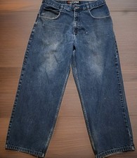 Vintage Y2K Southpole Baggy Wide Leg Jeans Skater Grunge Hip Hop 38W 32L