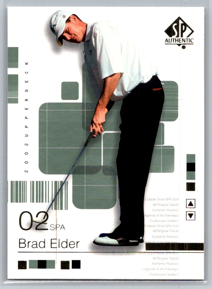 2002 SP Authentic Golf #35SPA Brad Elder - VG