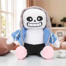 Undertale Sans Plush 10 Inch Skeleton Toy with Removable Hoodie