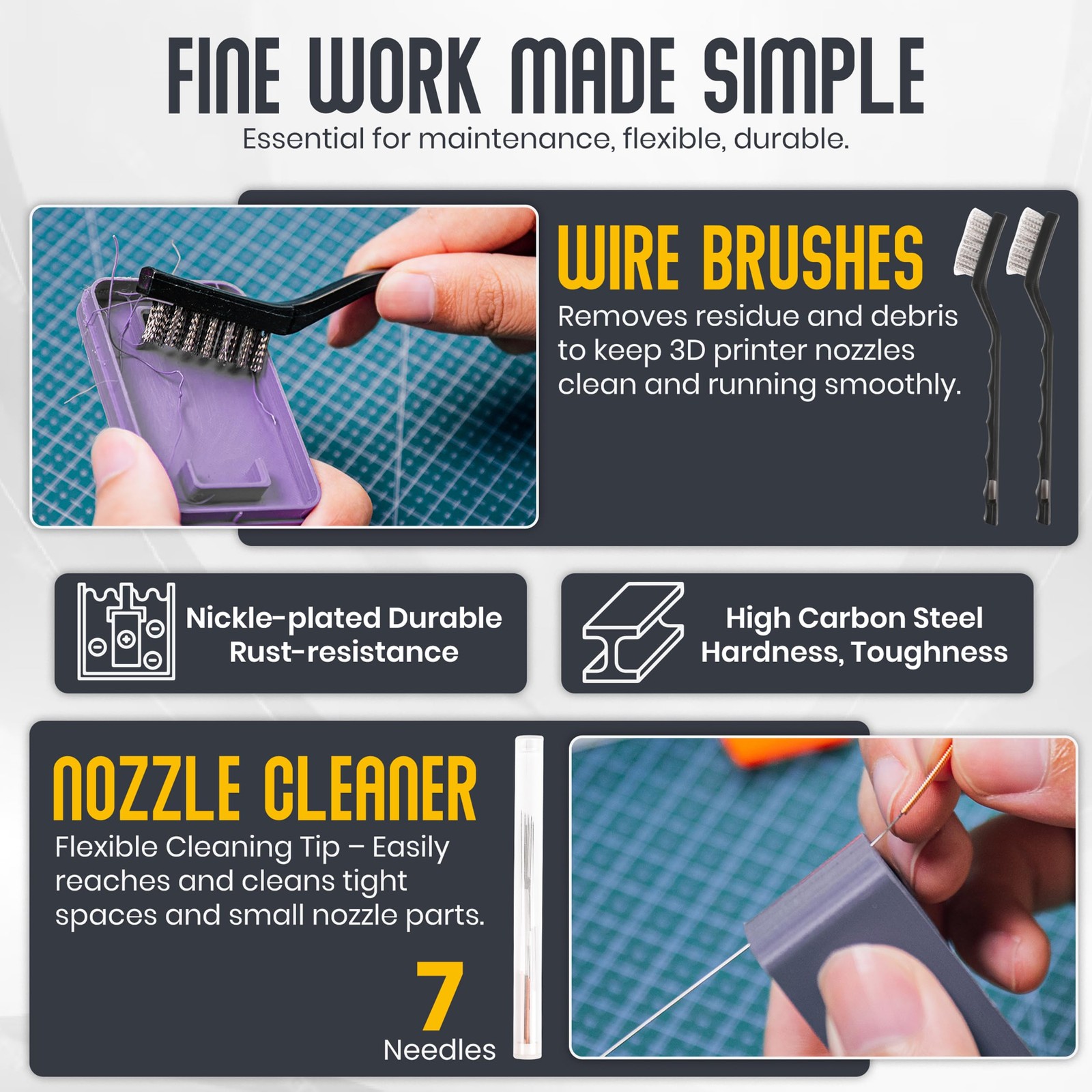 3D Printer Tool Kit - 44PCS 3D Printer Tools - 3D Printing Accessories - Incl...