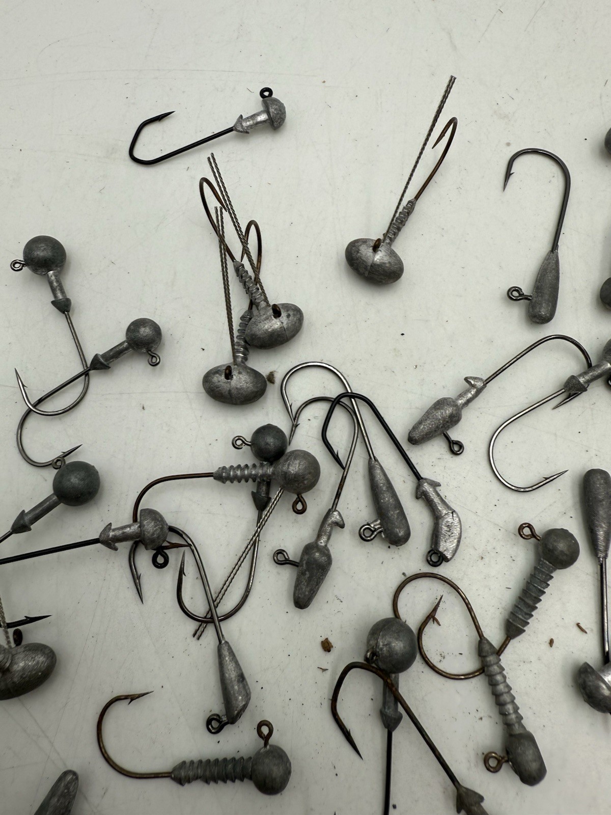 JigHead Hook Lot Weighted Hooks Varity of Sizes HUGE LOT Stand Up Football MORE!