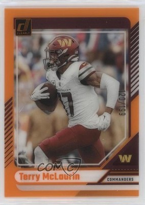 2024 Panini Clearly Donruss Orange 120/199 Terry McLaurin #50 12dh