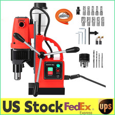 11pcs Drill Bit Set Portable Magnetic Drill Press 1300W 810RPM for Metal Surface
