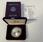 1990 American Silver Eagle 1 Troy Oz Proof Boxes & Paper