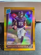 2021 Donruss Football Premium Gold Press Proof #291 Ihmir Smith-Marsette Rookie