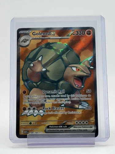GOLEM EX 189/165 POKEMON SCARLET & VIOLET 151 ULTRA RARE HOLO Q7261