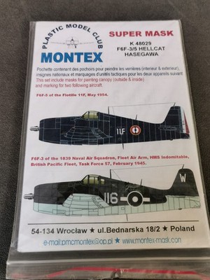 1/48 F6F-3/5 Hellcat Montex Super mask K 48029