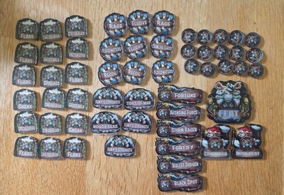 WarMachine MK4 Brine Blood 56 Tokens Broken Egg Games  NON-WRITEABLE Un-Boxed
