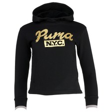 PUMA Nyc Fanshop Pullover Hoodie Youth Girls Size M Casual Outerwear 858439-01