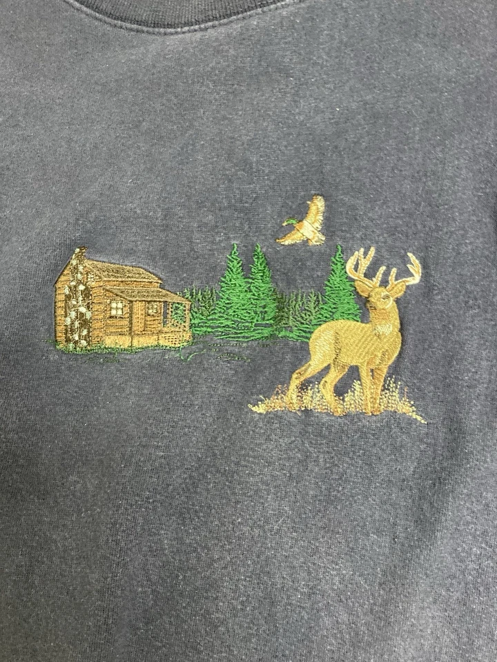 Pullover Buck bordado cuello redondo 2XL probado en campo de colección por Outdoor Life Foto 2 de 4