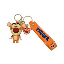 TIGGER KEYCHAIN SET   VIBRANT CHARACTER DESIGN   2" FIGURE   PURSE CHARM   NIB
