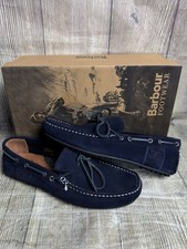 Image of BARBOUR ELDON LACE Men’s DRIVER SHOES MENS BOAT SHOES 7 uk Blue BNIB GENUINE 7uk
