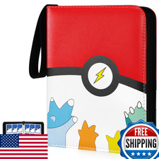 AIMerss 900-Pocket Trading Card Binder, 50 Removable 9-Pocket Sleeves, PU/EVA