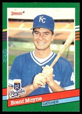Brent Mayne 1991 Donruss #617 Royals MLB READ FREE SHIPPING AutographDen