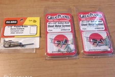 GREAT PLANES #2 3/8" BUTTON HEAD SHEET METAL SCREWS amd Dura-Collars FREE SHIP