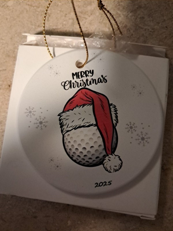 Gold Ball Christmas 2025 Ornament