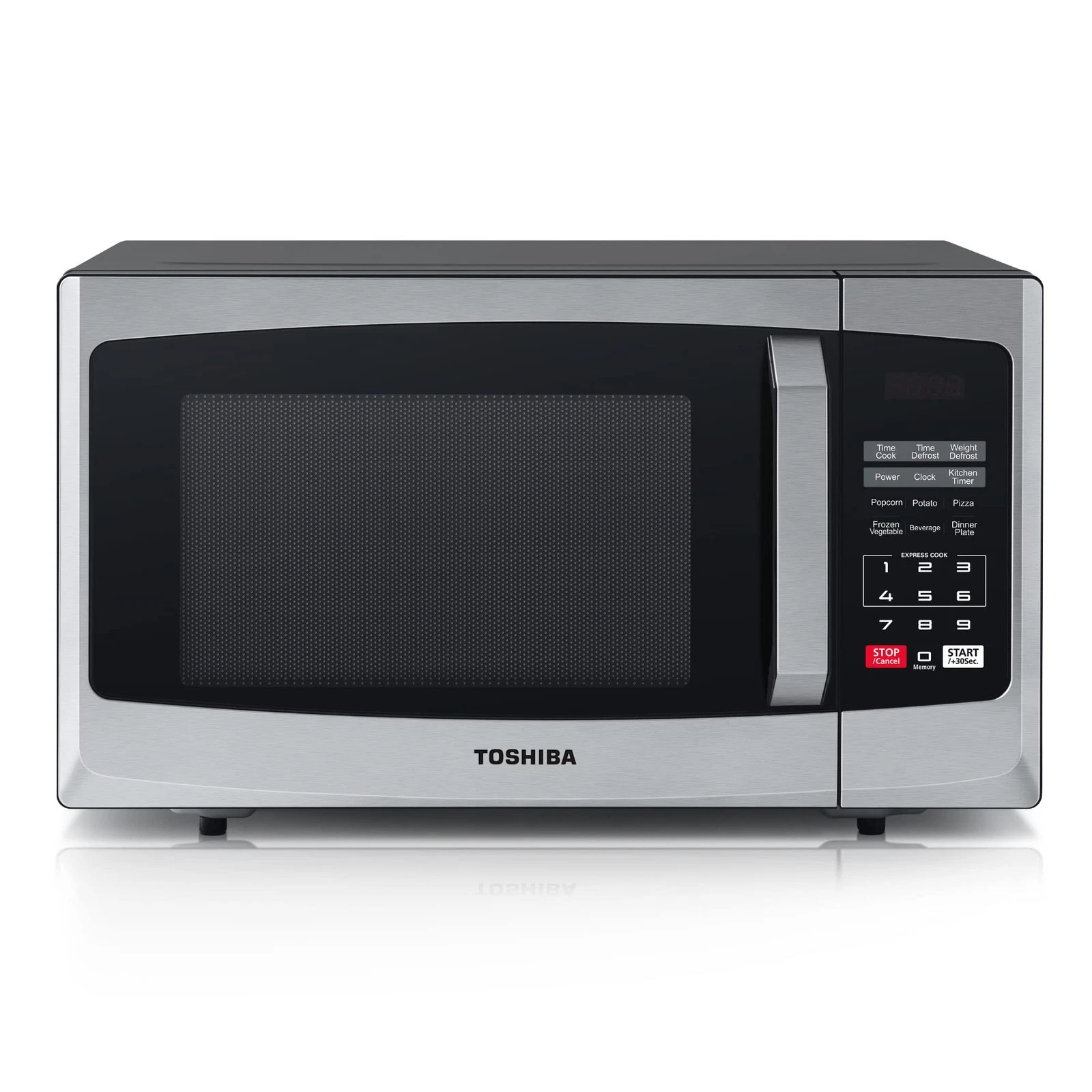 Toshiba 800w 23L Microwave Oven with Digital Display Auto Defrost One Touch
