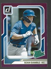 Panini 2026 Donruss SEAN GAMBLE RATED PROSPECT PURPLE #/99