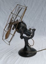 Antique - Veritys Orbit - Oscillating - Brass Blade - Electric Fan -c1920 Verity